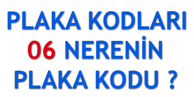 06 Plaka Kodu